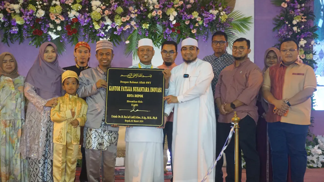 Penceramah kondang Ustadz Das'ad Latif menghadiri peresmian Rumah Percetakan Al Qur’an, Fatijja Nusantara Inovasi di Cilodong, Depok, Sabtu (2/3) (Istimewa)