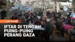 Di tengah puing dan bangunan yang hancur di Gaza City, ratusan warga Palestina berkumpul untuk menggelar iftar bersama pada pekan kedua Ramadan, Kamis waktu setempat. Kursi-kursi ditata rapat dan dipenuhi warga yang menunggu waktu berbuka puasa saat ...