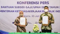 Kemnaker Terima Data Calon Penerima Bantuan Subsidi Upah bagi Pekerja Tahun 2021 (Istimewa)