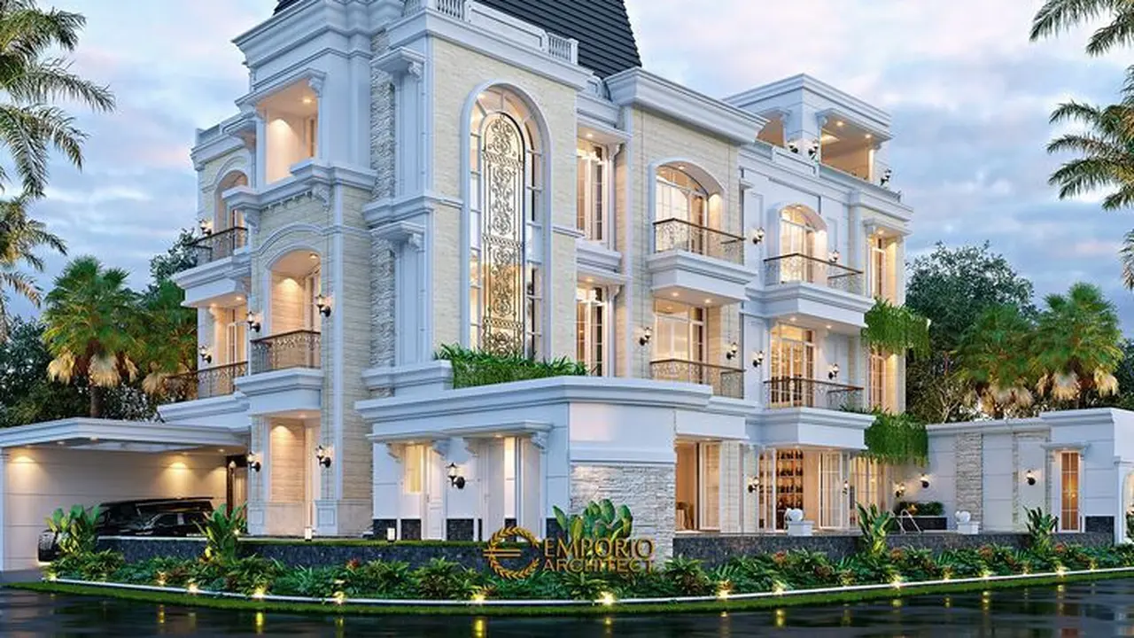 Rumah 4 Lantai Minimalis Megah