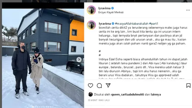 Lyra Virna dan keluarga liburan akhir tahun di Turki (Foto: instagram lyravirna)