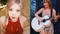 Taylor Swift dirumorkan berkolaborasi dengan Rose Blackpink. (Dok: Instagram Taylor Swift dan Rose Blackpink)