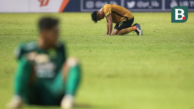Foto: Gol Tunggal Wahyu Subo Seto ke Gawang Persebaya, Bawa Bhayangkara FC Raih Kemenangan Perdana di BRI Liga 1 2022/2023