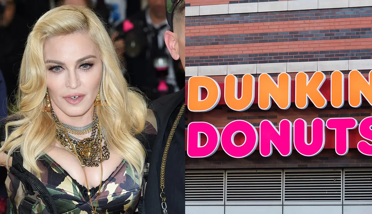 Madonna pernah menjadi pegawai Dunkin' Donuts. Namun ia dipecat karena menyemprotkan jelly ke pelanggan. (Getty Images-Cosmopolitan)
