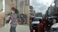 Perampokan bersenjata api terjadi di Bank BPR Artha Kedaton Makmur, di Jalan Laksamana Malahayati l, Telukbetung Selatan, Bandar Lampung Jumat (17/3/2023). (Liputan6.com/ Dok. Ist)