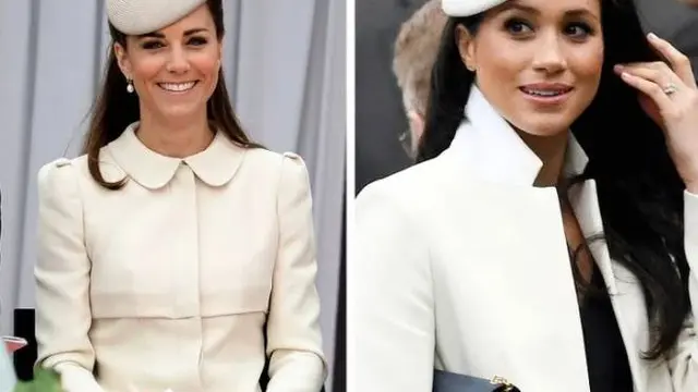 Sama-Sama Anggun, Ini 6 Potret Kate Middleton dan Meghan Markle Pakai Busana yang Mirip