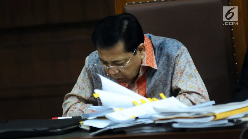 Hotma Sitompul dan Mantan Ketua Komisi II DPR Bersaksi di Persidangan Setya Novanto