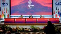 Jumpa pers Menteri Pariwisata dan Ekonomi Kreatif (Menparekraf) Sandiaga Uno terkait penyelenggaraan KTT G20 di Bali. (dok. Media Center KTT G20)