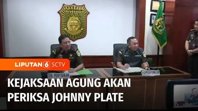 VIDEO: Kejaksaan Agung Periksa Johnny G Plate Terkait Kasus Proyek Pengadaan BTS