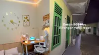 Kos-kosan Rp500 Ribu per Bulan Dipermak Penyewa Jadi Estetik, Bikin Warganet Salfok. (Dok: TikTok&nbsp;@yongbyebot)