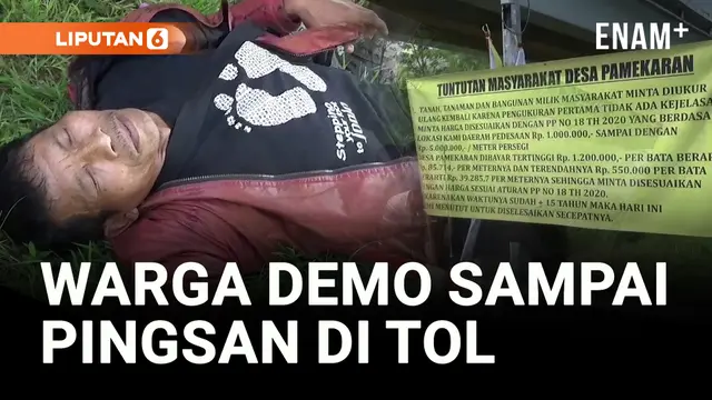 VIDEO: Ganti Rugi Belum Selesai, Puluhan Warga Terobos Tol Cisumdawu!
