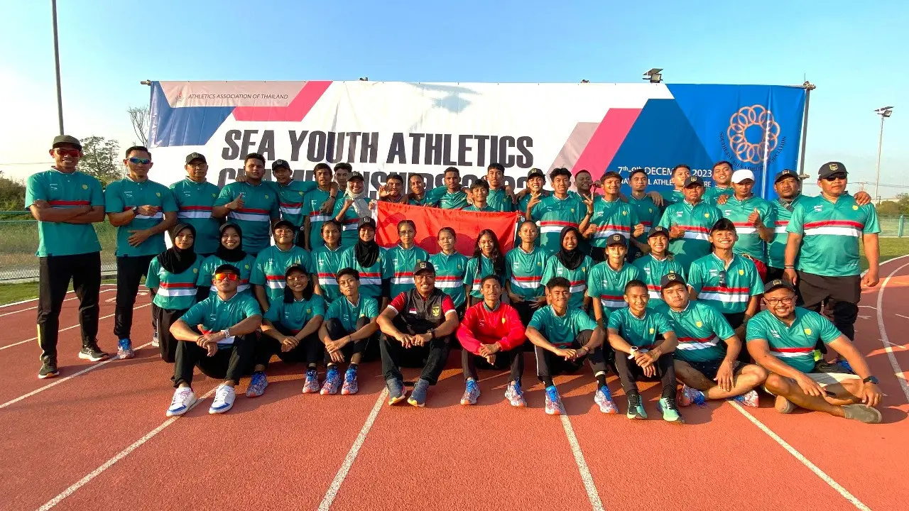 Timnas Atletik Indonesia Gondol 7 Emas di SEA Youth Athletics Championships 2023