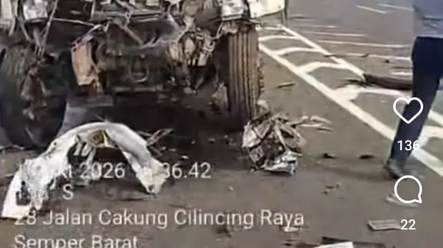 Kecelakaan Truk di Tol Cakung-Cilincing, Sopir Tangki Tewas Terjepit