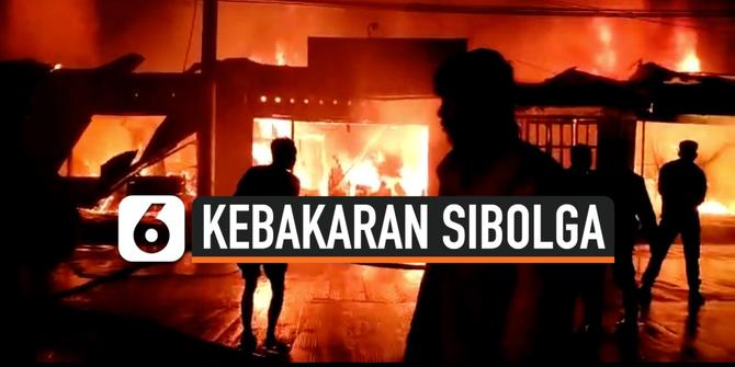 VIDEO: Tabung Gas Meledak, 9 Kios Penjual Makanan Terbakar