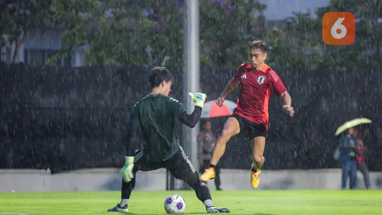 Foto: Langsung Tancap Gas! Jepang Gelar Latihan Perdana Jelang Lawan Timnas Indonesia di Kualifiaksi Piala Dunia 2024