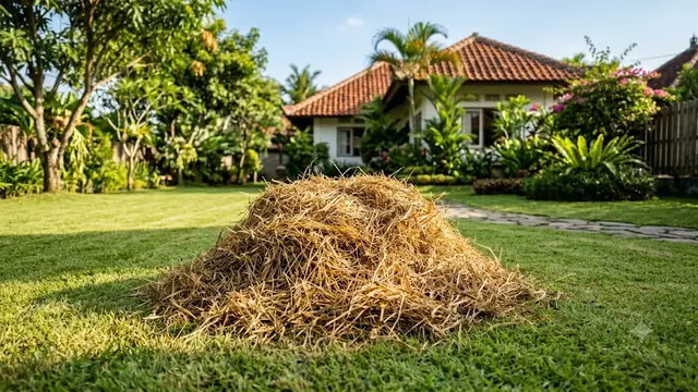 Potongan Rumput Kering