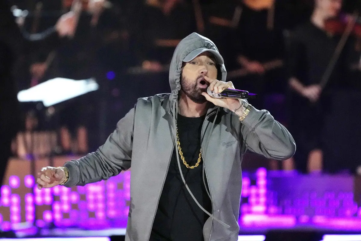 Eminem. (AP Photo/Carlos Osorio, File)