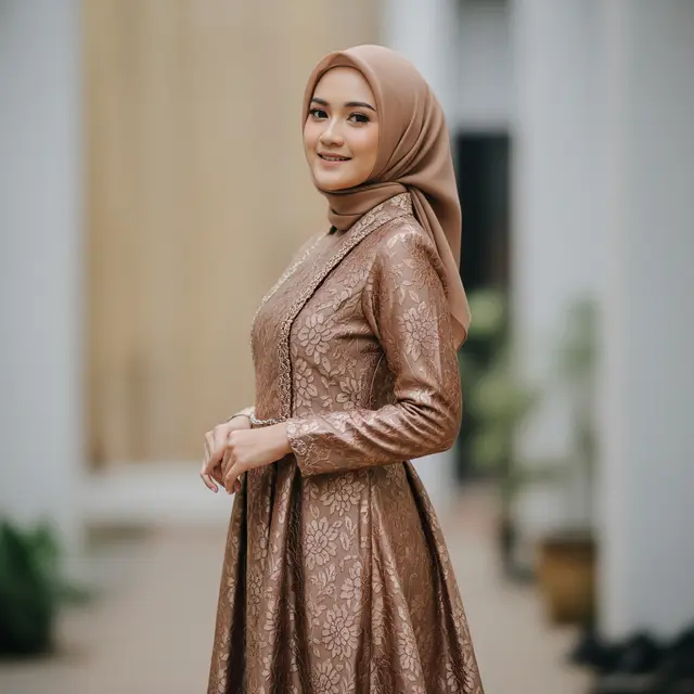 Model Gamis Simpel dan Anggun untuk Ibu Muda (Image by Gemini AI)