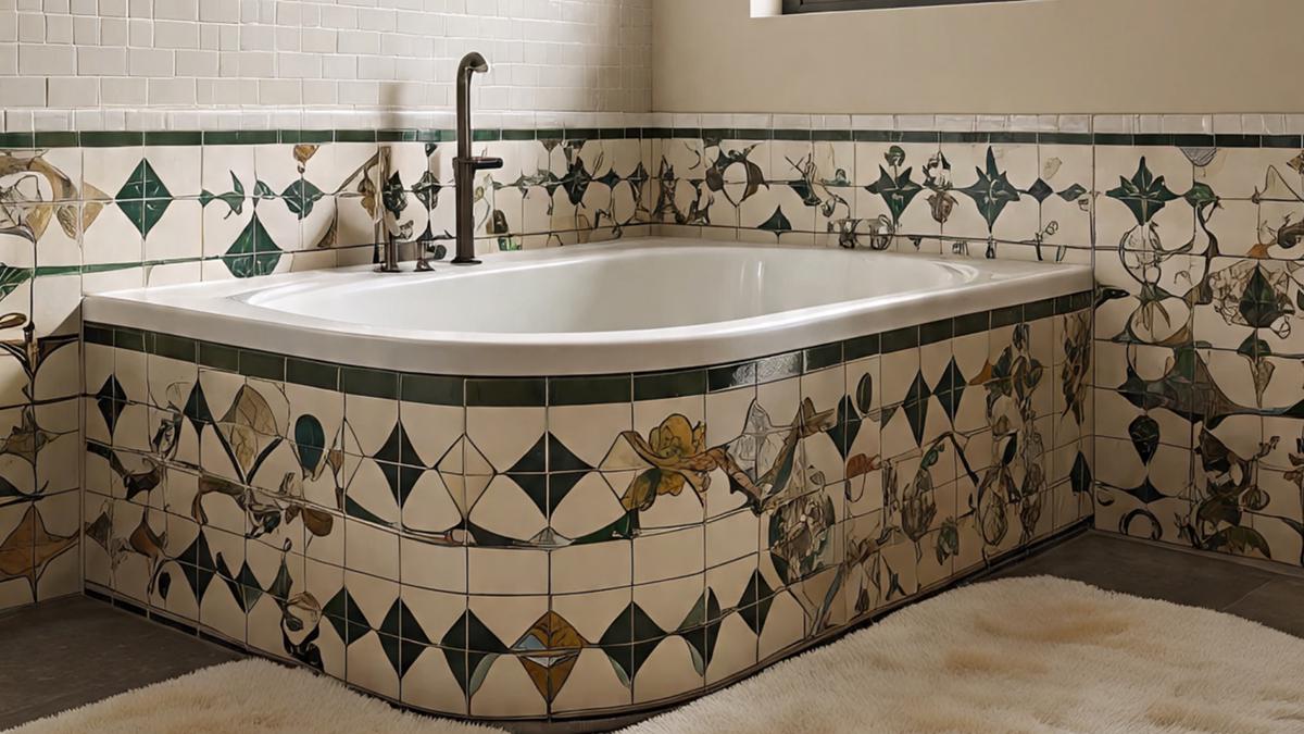 10 Potret Desain Bak Mandi Ubin Paling Memukau, Gaya Retro yang Menyegarkan