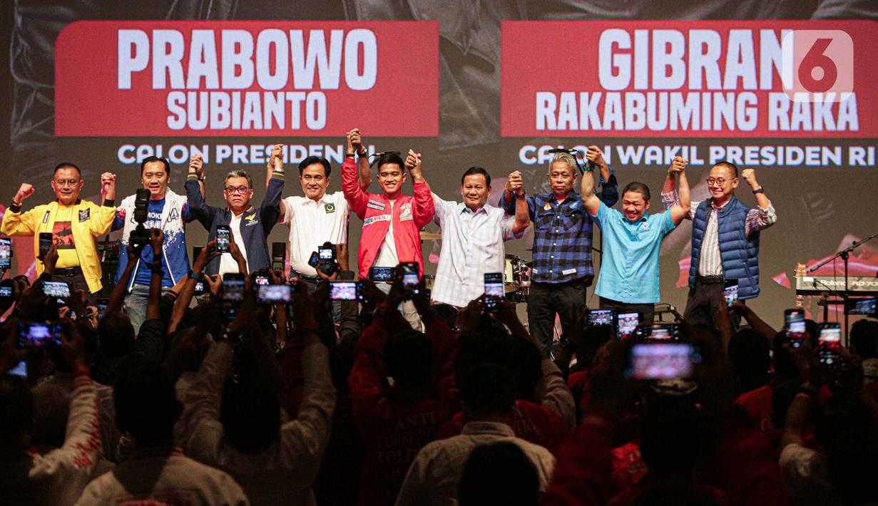 Deklarasi dukungan kepada Prabowo-Gibran disambut riuh tepukan para kader yang hadir. (Liputan6.com/Faizal Fanani)