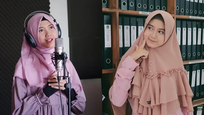 7 Potret Cantik Alfina Nindiyani, Penyanyi Sholawat Asal Jawa Timur