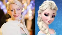 Alex Jenkins yang merupakan seorang penjaga toko mendadak terkenal karena memiliki kemiripan dengan tokoh Elsa di film Frozen. 