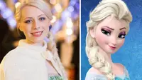 Alexandra, Penjaga Toko yang Terkenal karena Mirip Elsa Frozen