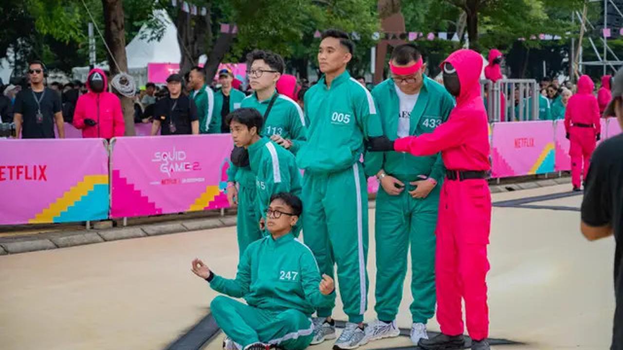 Potret Atlet Timnas Rizky Ridho hingga Fajar Sadboy Main Red Light Green Light ala Squid Game di GBK
