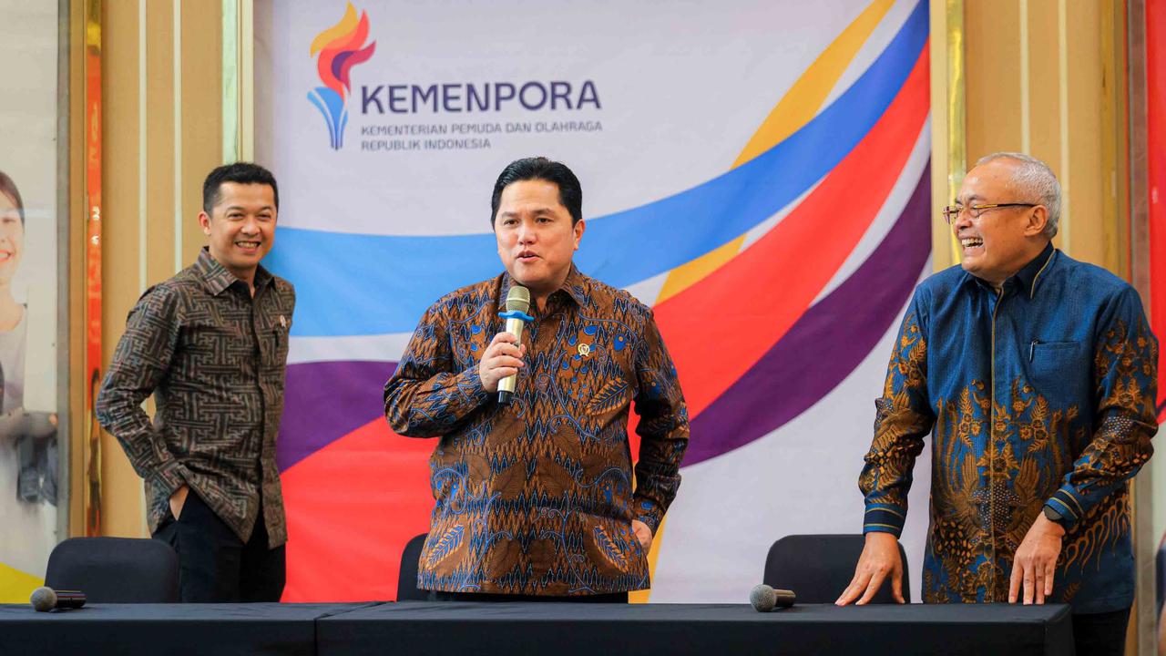 FOTO: Erick Thohir Cabut Permenpora Bermasalah, Siapkan Regulasi Baru untuk Olahraga Indonesia