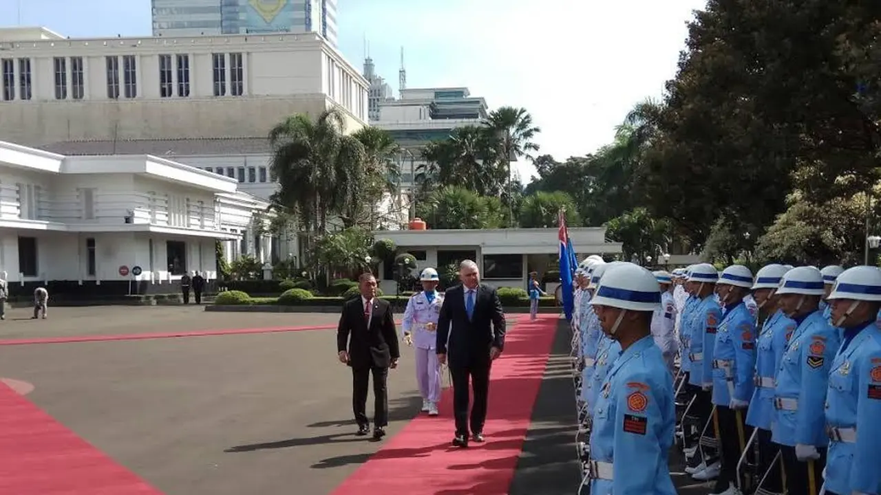 Menteri Pertahanan Ryamizard terima kunjungan Menteri Pertahanan Selandia Baru Mark Mitchell