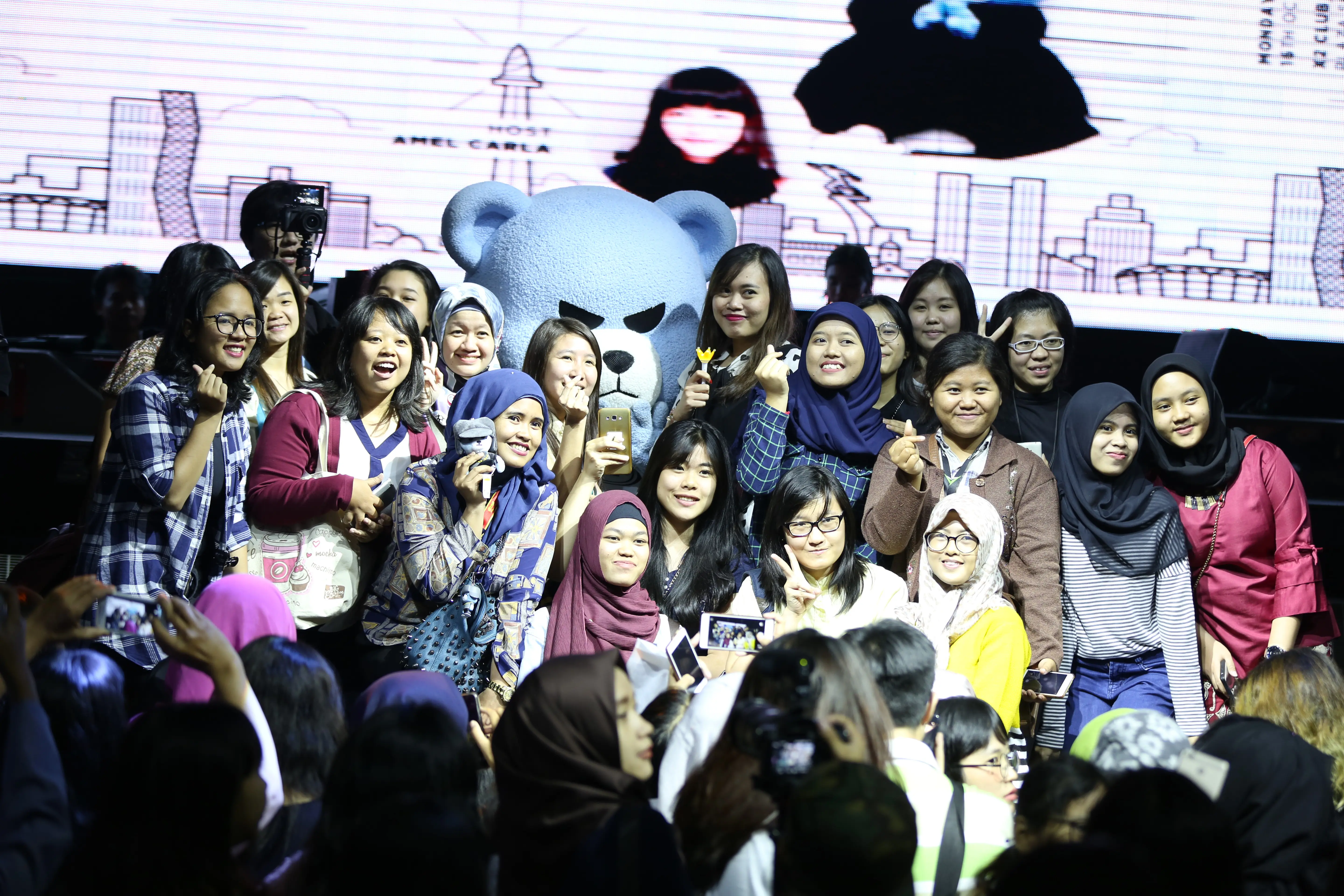 YG Krunk temui fans di Indonesia (Foto: Gushcloud Indonesia)