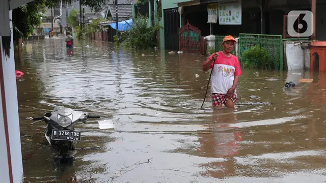 Kondisi Banjir di Perumahan Ciledug Indah