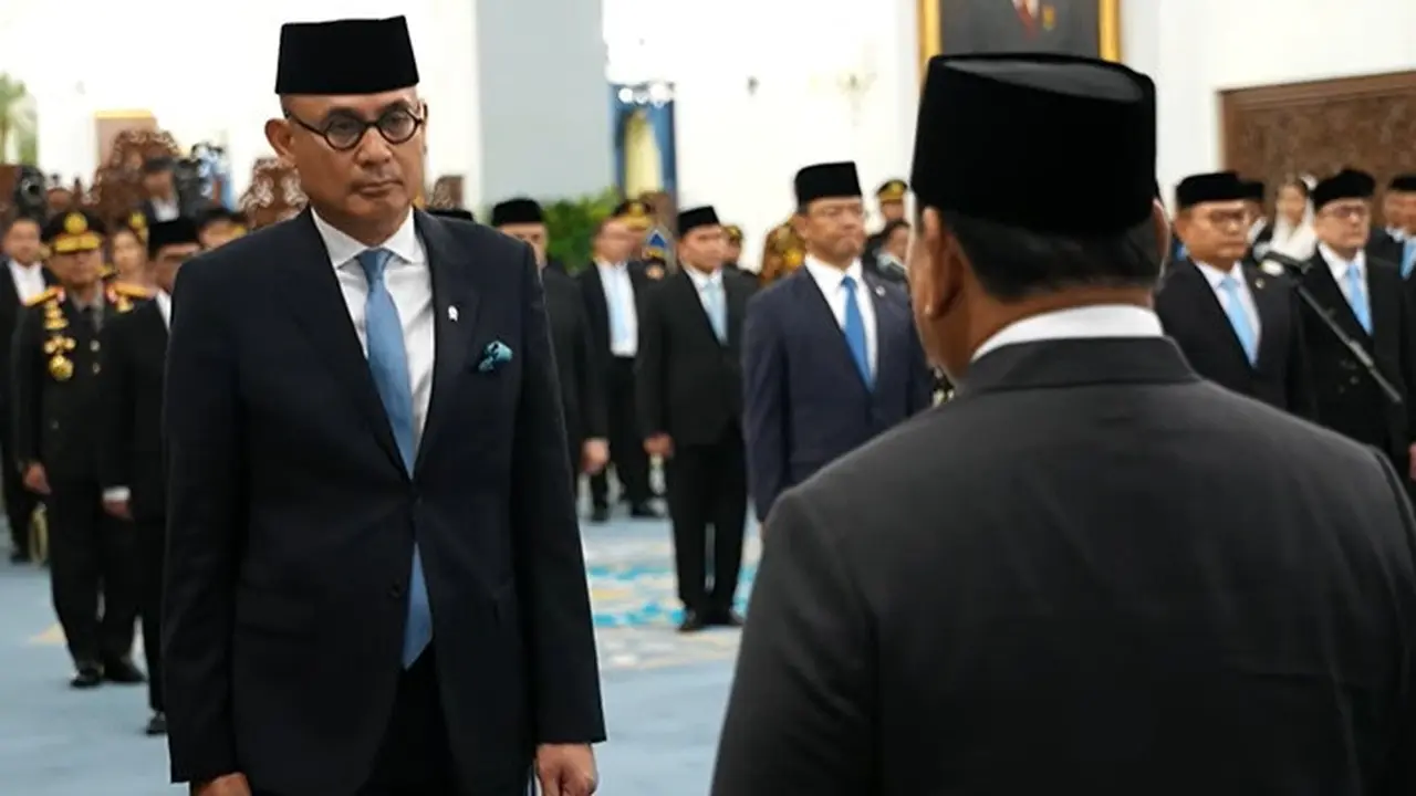 Arrmanatha Nasir dilantik sebagai menteri luar negeri Republik Indonesia, Kamis (1/10/2026).