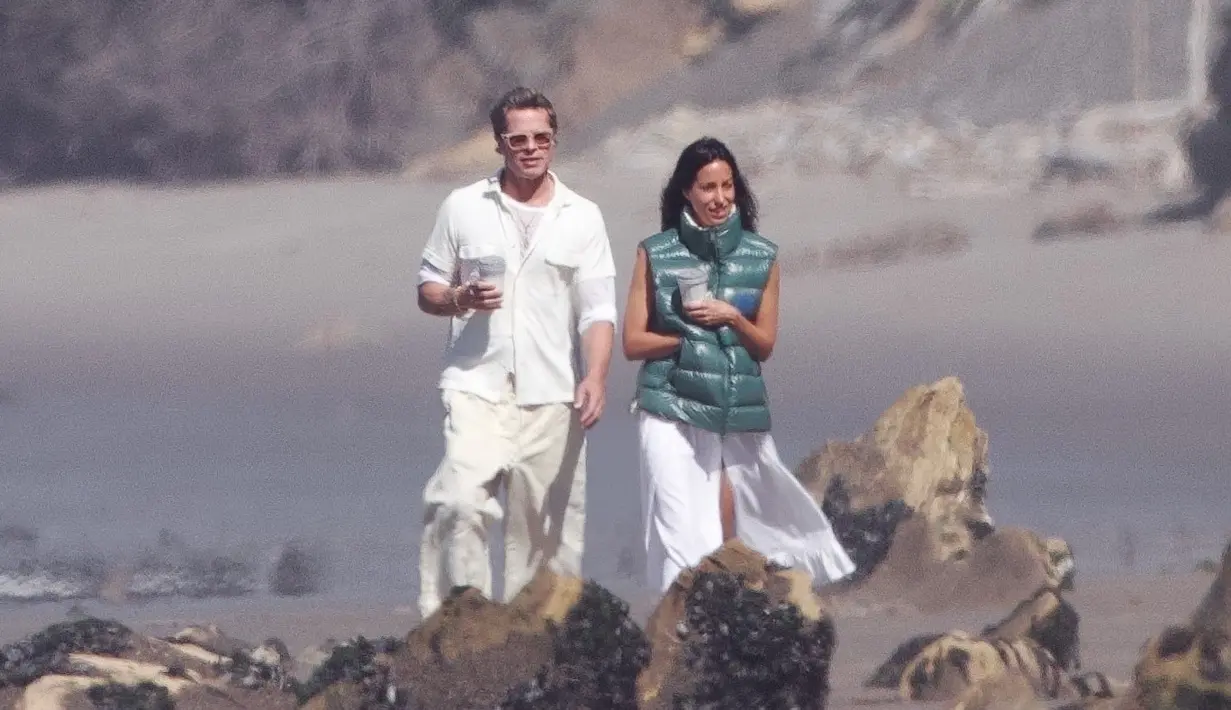 Momen kencan Brad Pitt dan kekasihnya Ines De Ramon. [Foto: TPG Images]