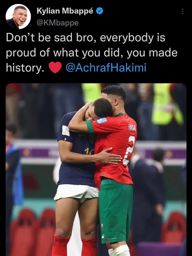 Kylian Mbappe Beri Dukungan untuk Achraf Hakimi