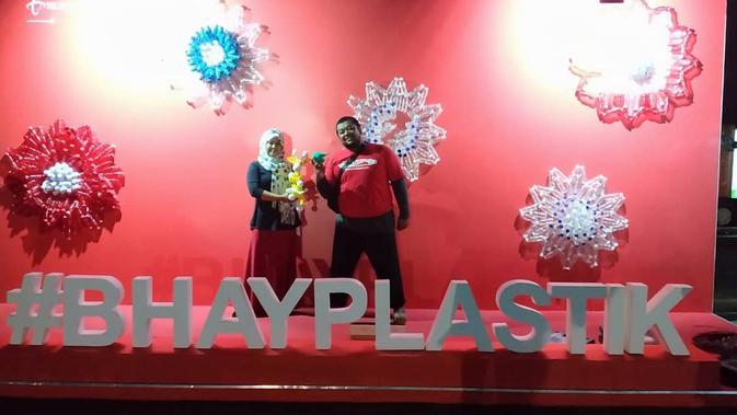 Keseruan acara #BhayPlastik di Kota Bandung, Jawa Barat. (Liputan6.com/Winike Novitasari)