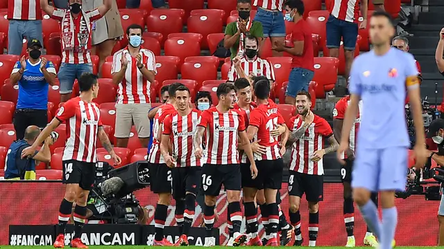 Foto: Gol Memphis Depay Selamatkan Barcelona dari Kekalahan atas Athletic Bilbao di Liga Spanyol
