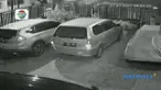Dua mobil yang terparkir dalam rumah kos di Medan, Sumatra Utara, ditembaki dua orang tidak dikenal mengendarai motor. 