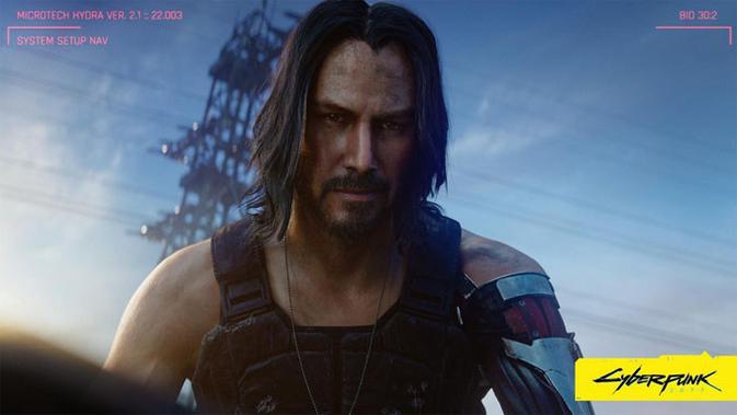 Penampilan Keanu Reeves di gim Cyberpunk 2077. (Doc: Ubergizmo)