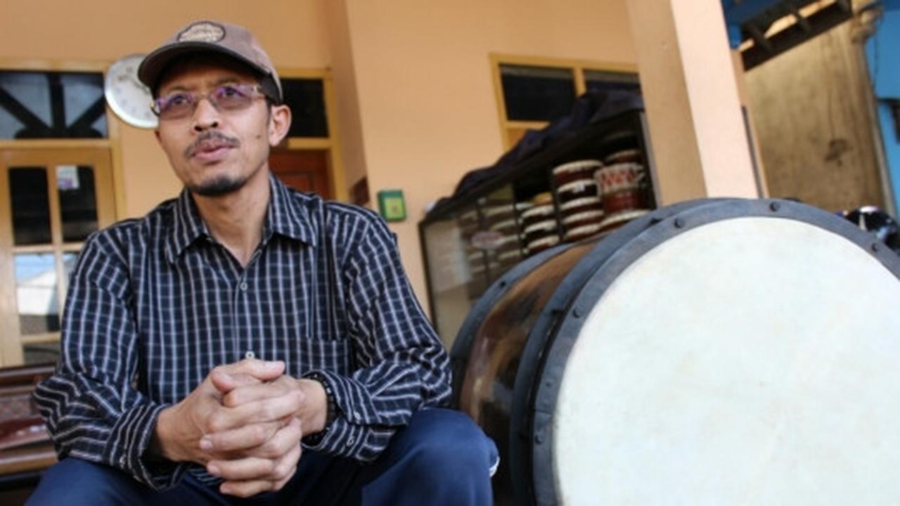 Mengintip pembuatan beduk seharga Rp 20 juta di Malang