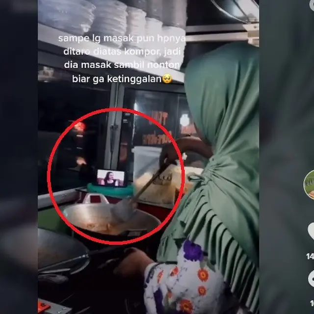 emak-emak nonton sinetron
