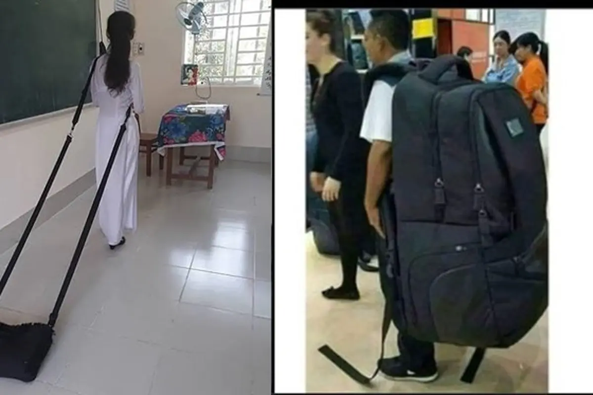 6 Model Tas Sekolah Ini Nyeleneh Banget, Bikin Tepuk Jidat