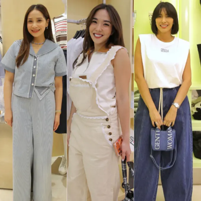 Nagita Slavina, Gisella Anastasia, dan Tyas Mirasih di Opening Gentlewoman Jakarta. [Adrian/Fimela]
