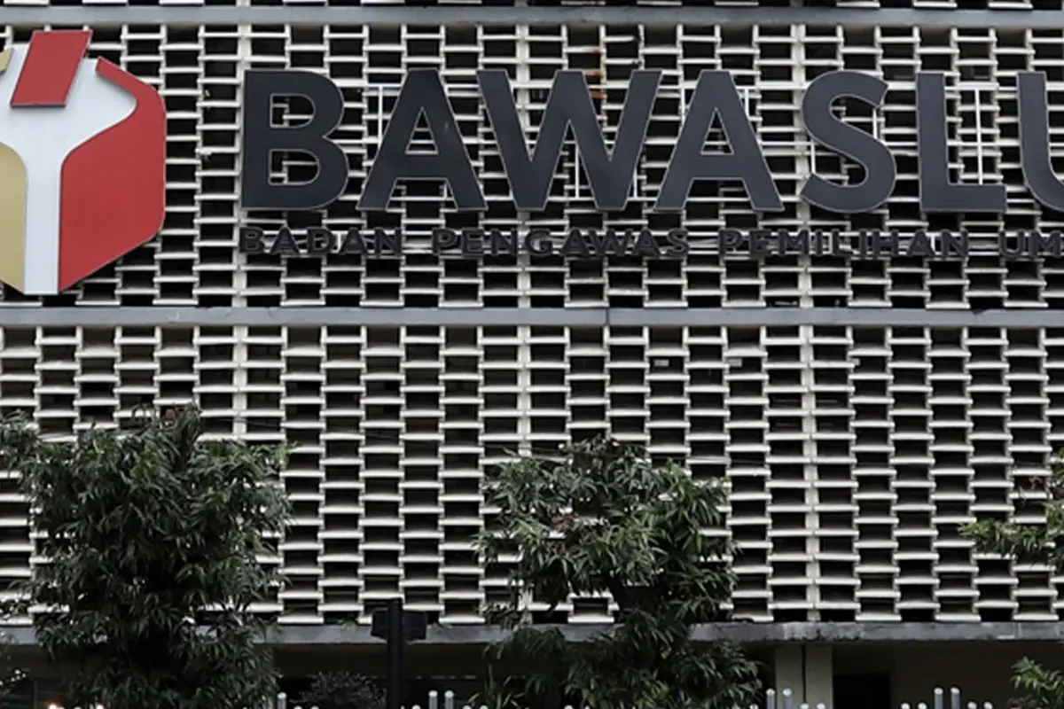 Ada Layar Hitung Mundur Pemilu di Gedung Bawaslu