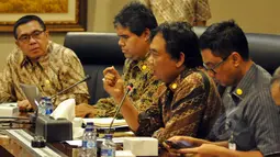 Suasana media briefing Konferensi Asia Afrika (KAA) di Kantor Staf Kepresidenan, Jakarta, Jumat (20/3/). Gelaran Konferensi Tingkat Tinggi Asia Afrika akan dilaksanakan pada 19-24 April 2015 mendatang di Jakarta dan Bandung. (Liputan6.com/Faizal Fanani)
