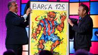 Poster HUT Barcelona yang ke-125. (Bola.com/Sumber: X Barcelona)