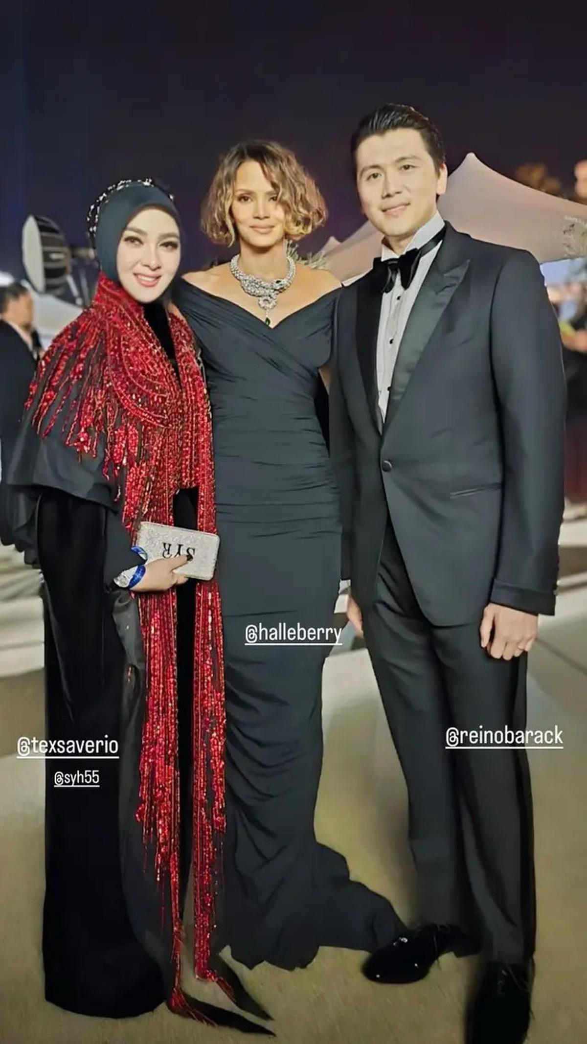 8 Potret Reino Barack Temani Syahrini di Festival Film Cannes 2025, Tampil Menawan