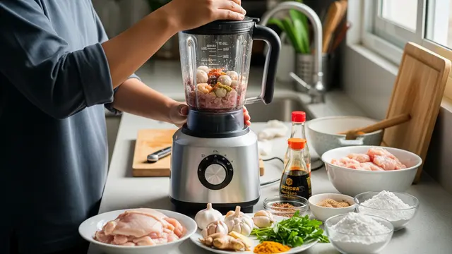 Membuat Bakso Ayam dengan Blender