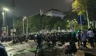 Momen Massa Demo Dibubarkan Berujung Ricuh di Imam Bonjol