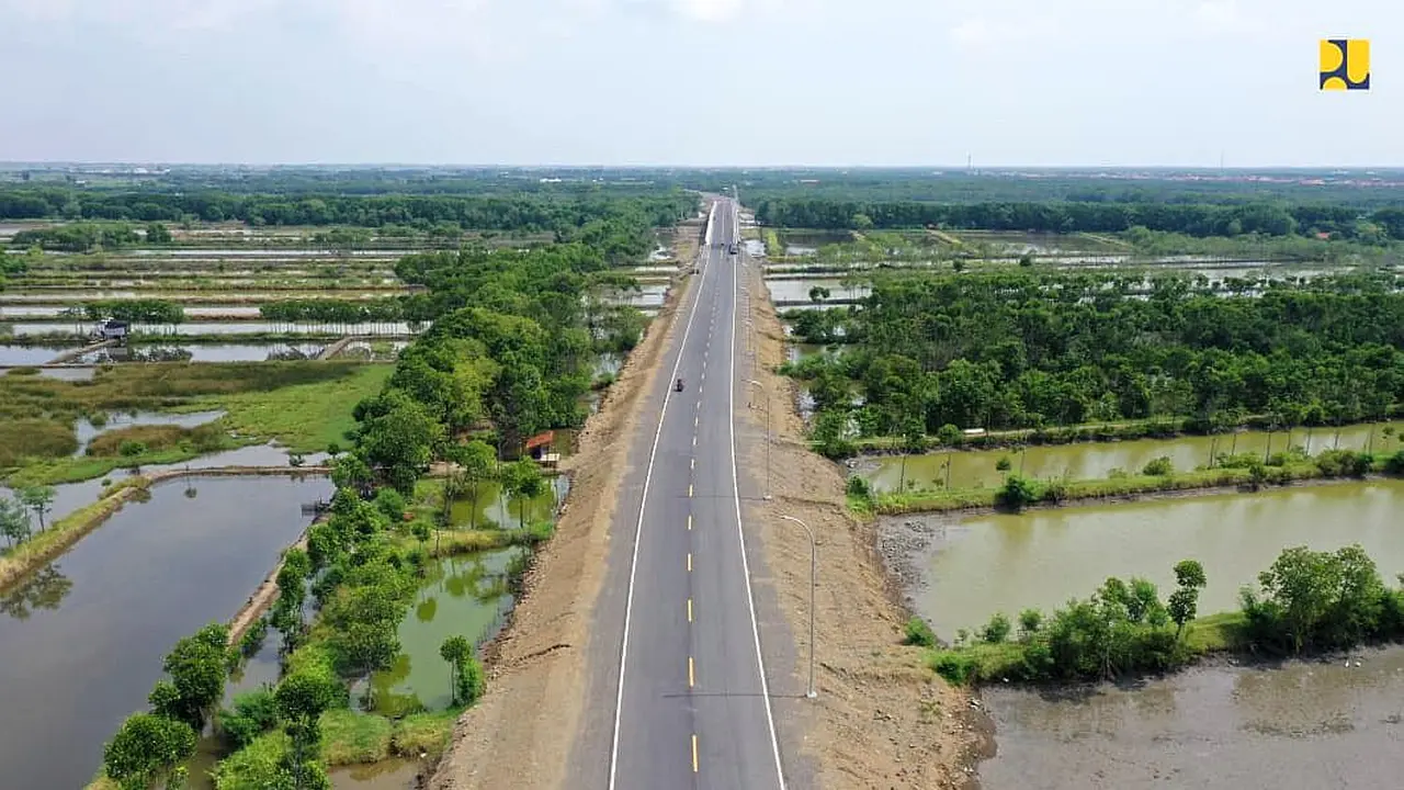 Kementerian PUPR melalui Direktorat Jenderal (Ditjen) Bina Marga telah menyelesaikan pembangunan Jalan Lingkar Brebes–Tegal di Jawa Tengah. (Dok Kementerian PUPR)